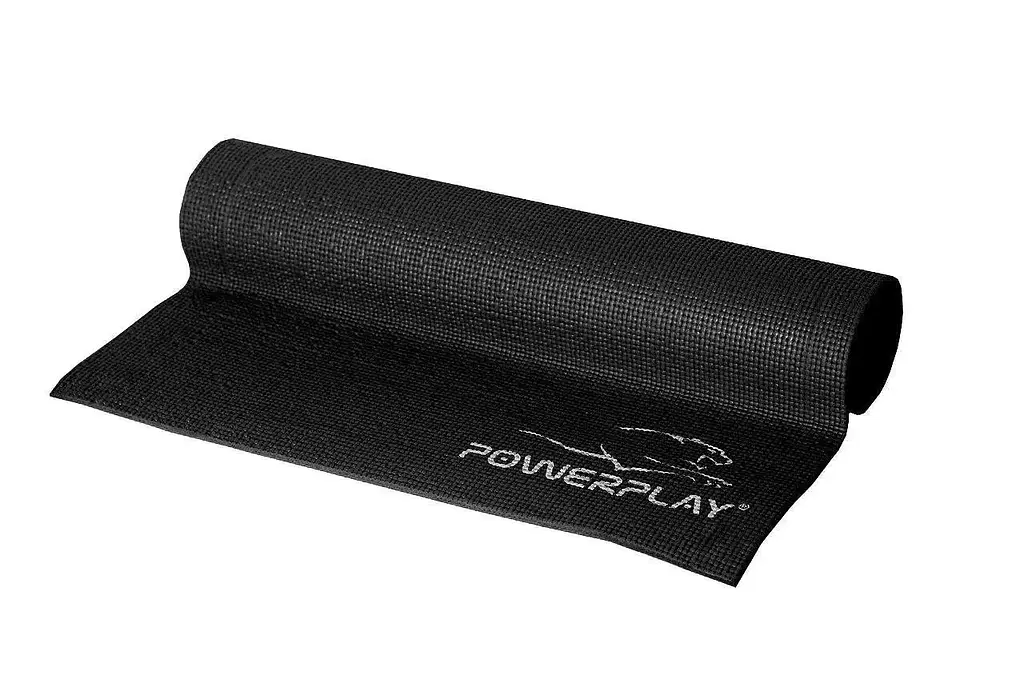 Килимок для йоги та фітнесу PowerPlay 4010, 173x61x0.6 см  Black - фото 4