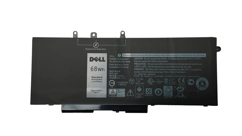 Посилений акумулятор для ноутбука Dell DV9NT Latitude 15 3520 7.6V Black 8500 mAh - фото 2