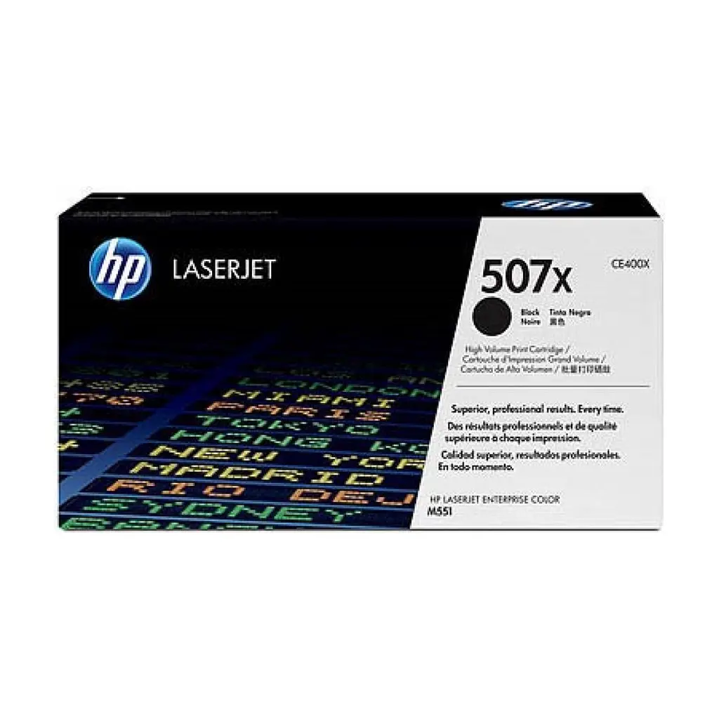 Картридж HP CLJ 507X blackXL, для Enterprise 500 ColorM551 (CE400X)