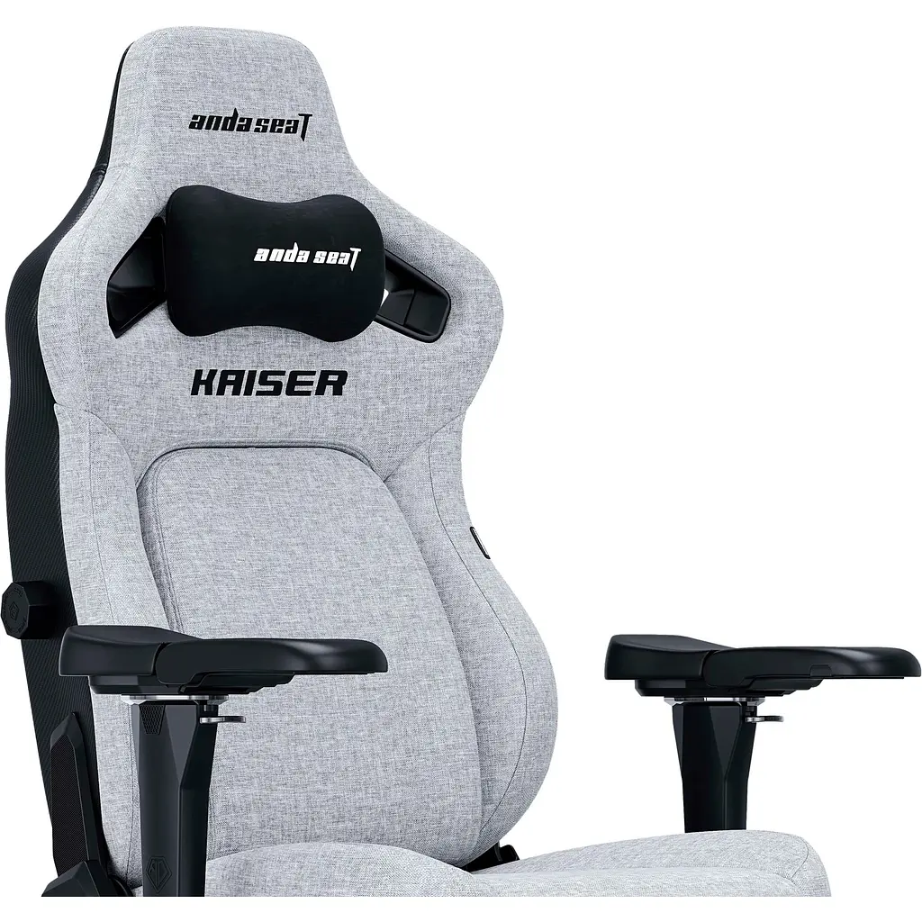Геймерское кресло Anda Seat Kaiser 4 XL Linen Fabric Ash Gray (AD12YDDC-XLL-20-G-CF) [120750] - фото 9
