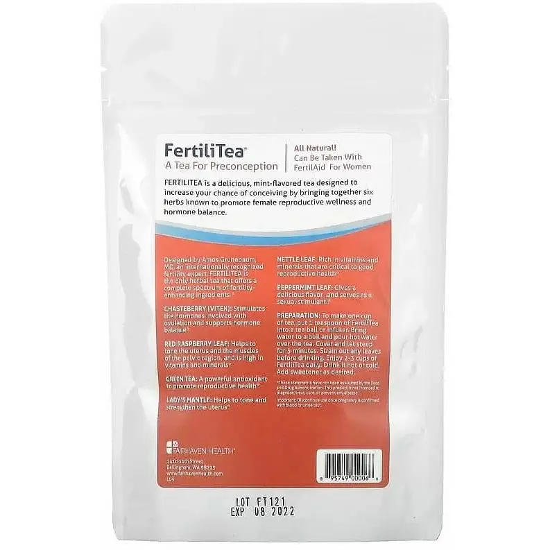 Чай для зачатия Fairhaven Health Fertili Tea мята 85 г - фото 2