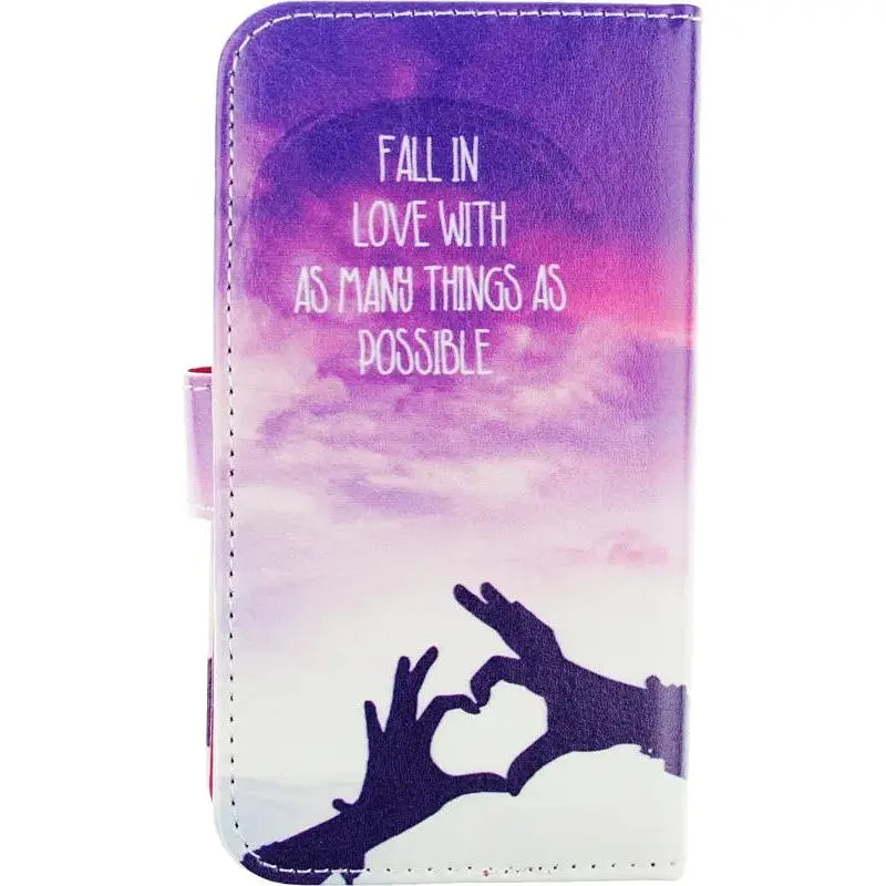 Чохол-книжка Toto Book Universal cover Picture magic with window 4.5-5" Heart - фото 4