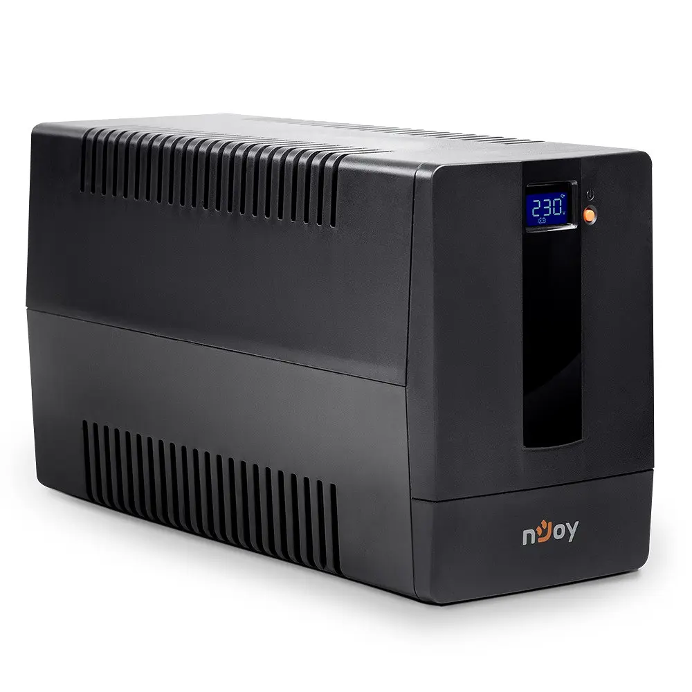 Джерело безперебійного живлення NJOY Horus Plus 1000 (PWUP-LI100H1-AZ01B), Lin.int., AVR, 4 x евро, USB, LCD, пластик - фото 3
