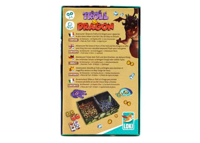 Настольная игра LOKI Тролль и Дракон (Troll and Dragon) (англ.) + правила на украинском языке! (51475_EU) - фото 3