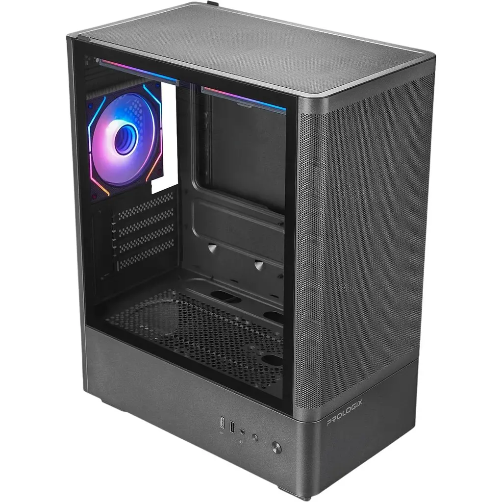 Корпус Prologix Lumi GM-01MAB сітчастий чорний [173428] - фото 3
