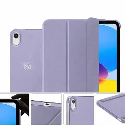 Чохол до планшета BeCover Tri Fold Hard Apple iPad 10.9" (2022/2024) / iPad (A16) 2025 11" Lavender Purple (715155) - фото 5