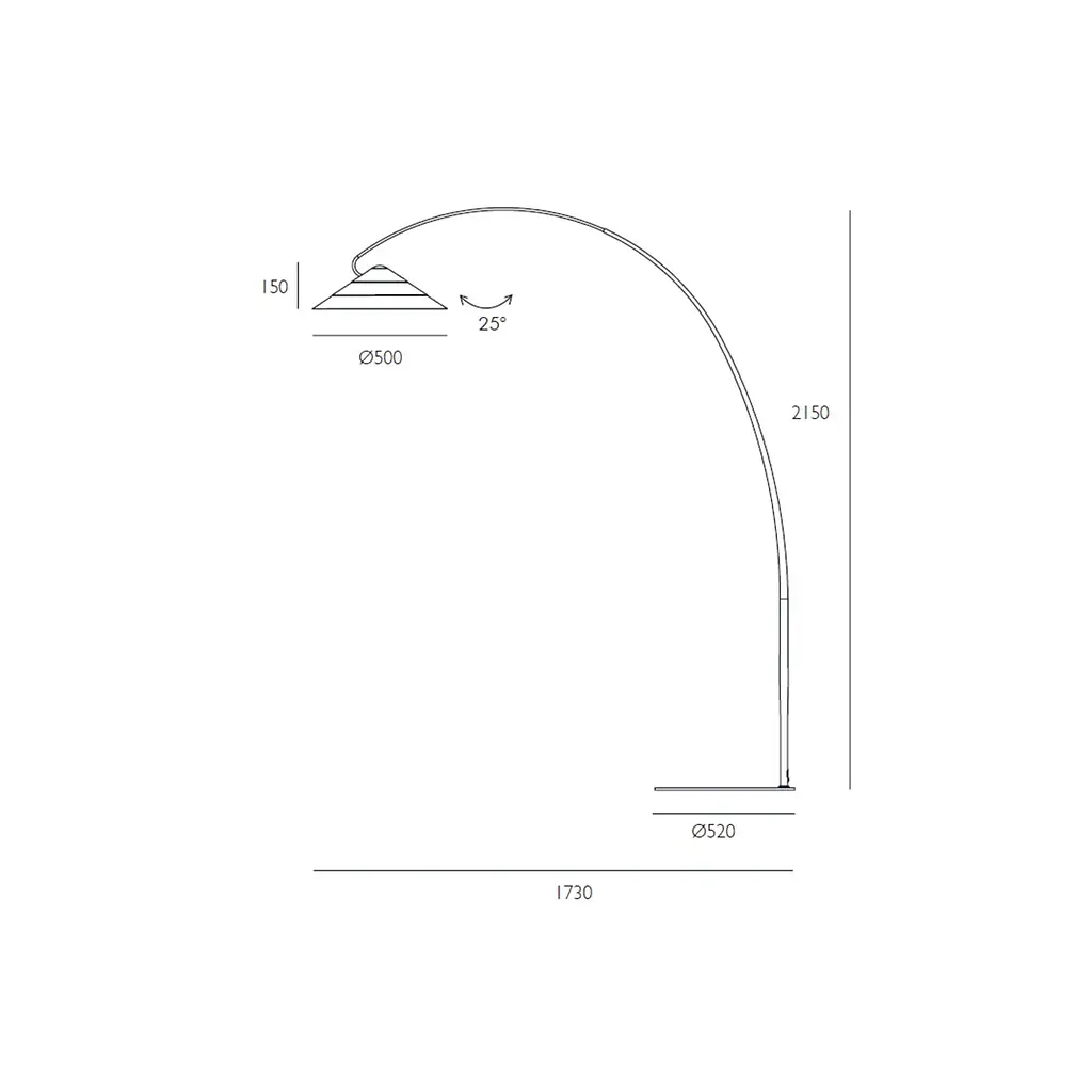 Торшер Skarlat RLL8108 35W BK 3000K - фото 2