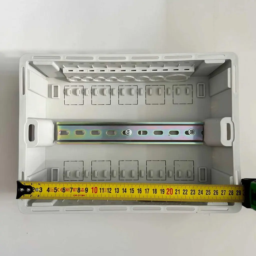 Бокс пластиковий СКІМ 12 модулів вбудований IP40 чорний прозора дверка ( С11902024 ) - фото 7