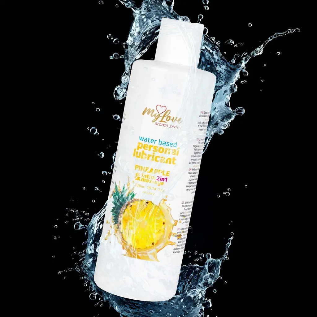 Лубрикант MyLove Aroma Series IntimMassage 2in1 Pineapple, 300 мл - фото 3