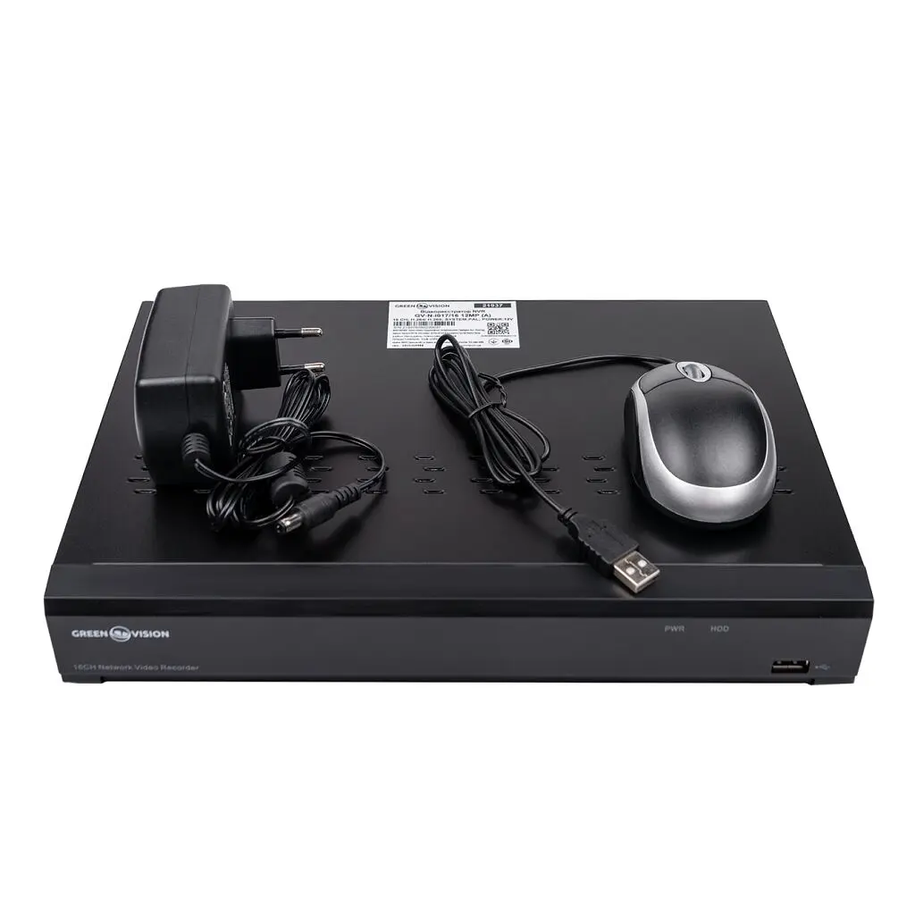 IP відеореєстратор 16-канальний 12 MP NVR GreenVision GV-N-I017/16 (A) - фото 5