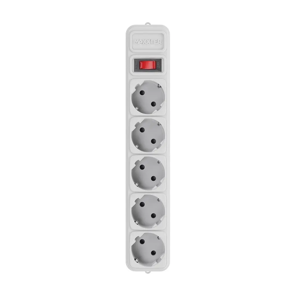 Мережевий фільтр живлення Maxxter SPM5-G-6G 1.8м, 5 розеток (SPM5-G-6G) - фото 3