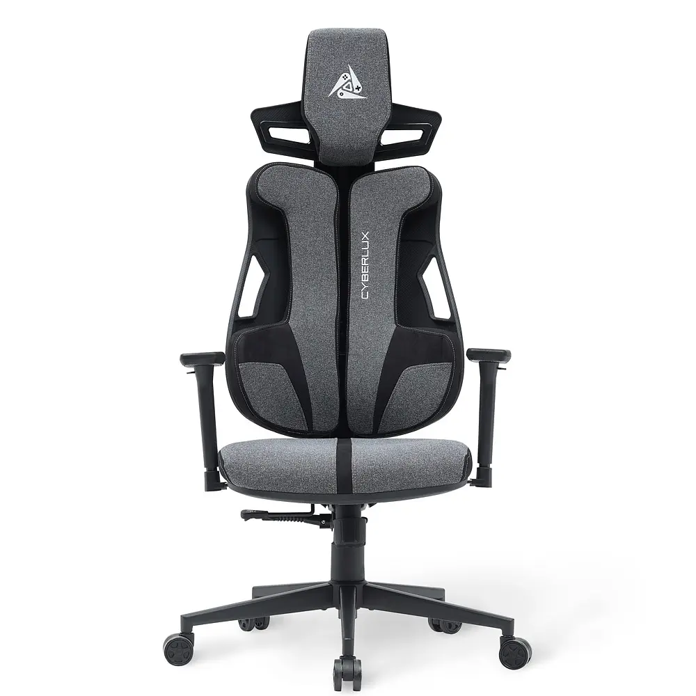 Геймерське крісло Cyberlux V8 Fabric Grey (арт. GM-V8 FG) - фото 6