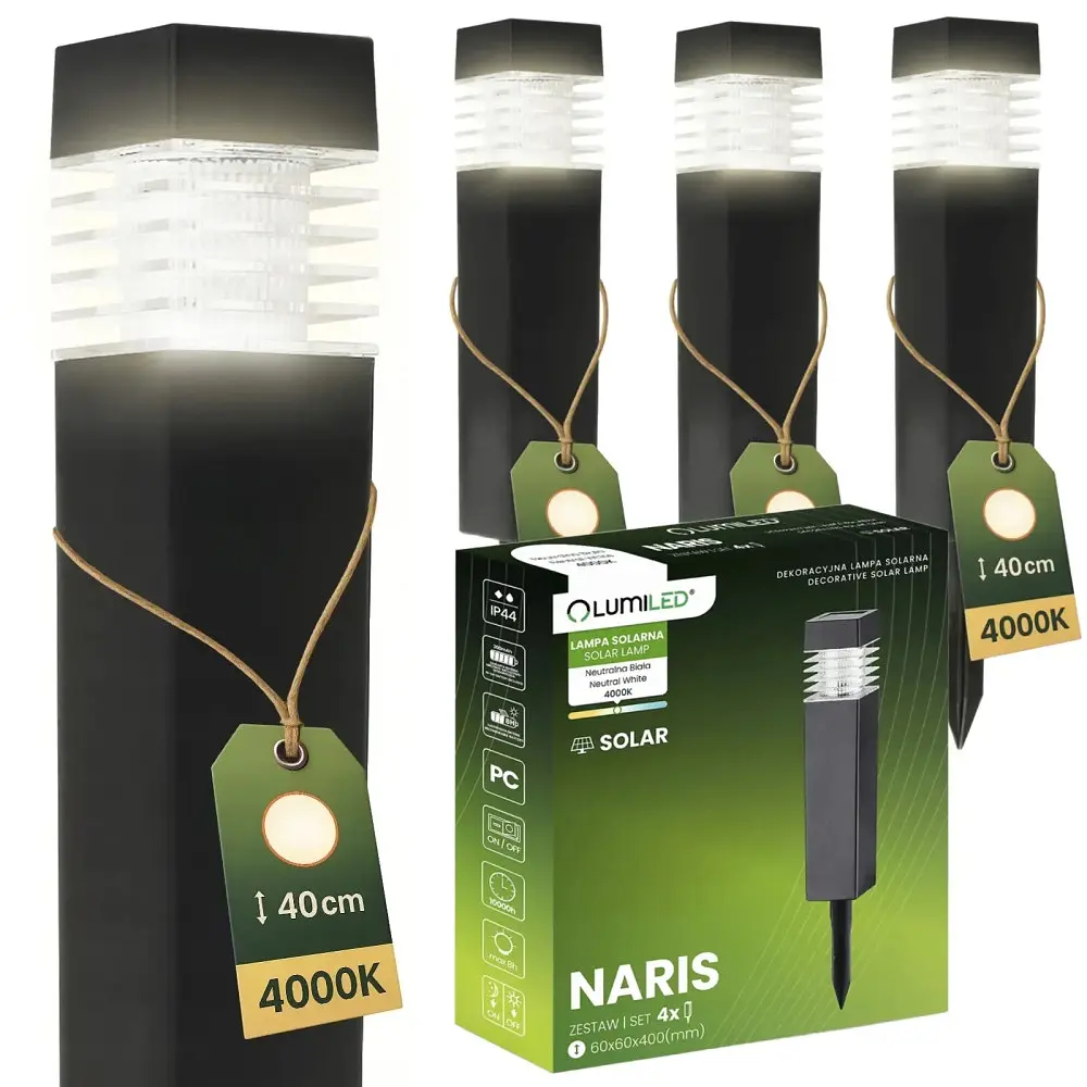 Набір садових ландшафтних стовпчиків Lumiled  Naris 4 шт. - фото 3