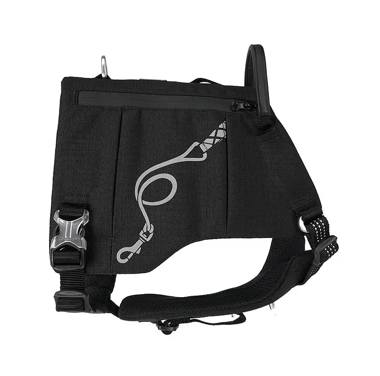 Шлейка для собак Truelove TLB2251 світловідбивна, з водонепроникної тканини Cordura, регульована Чорний, XL - фото 3