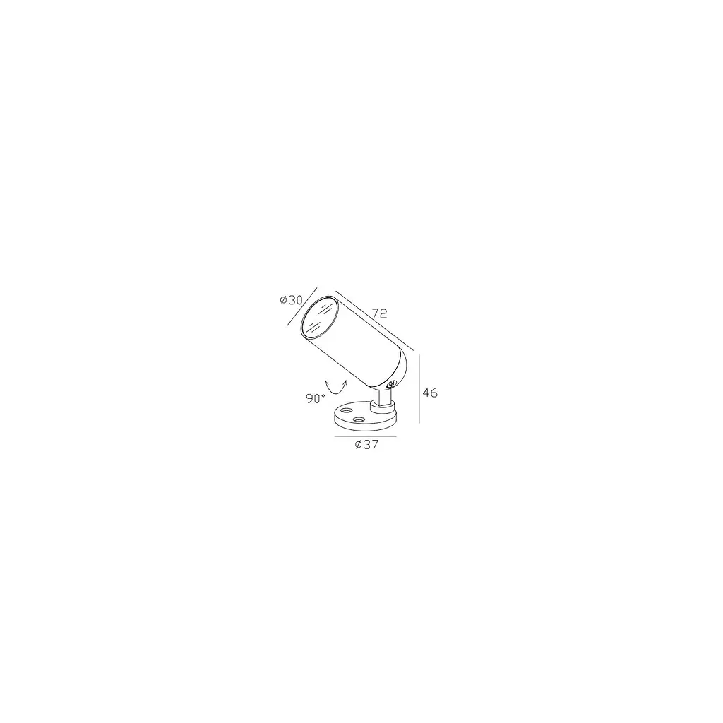 Уличный светильник Skarlat ROL72034-M 4W BK 4000K - фото 2