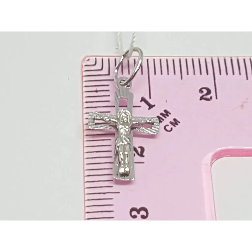 Золотий хрестик Столична Ювелірна Фабрика. Розп'яття Христа. 518703б - фото 4