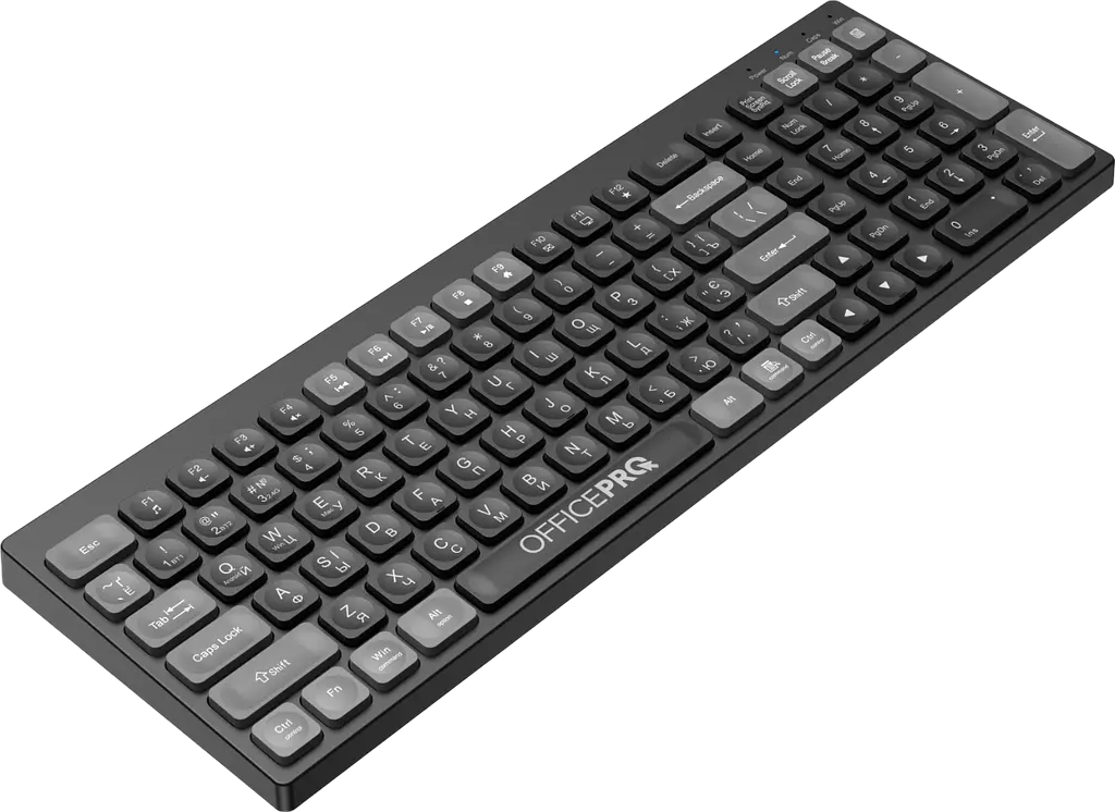 Клавіатура бездротова OfficePro SK985B Black - фото 2