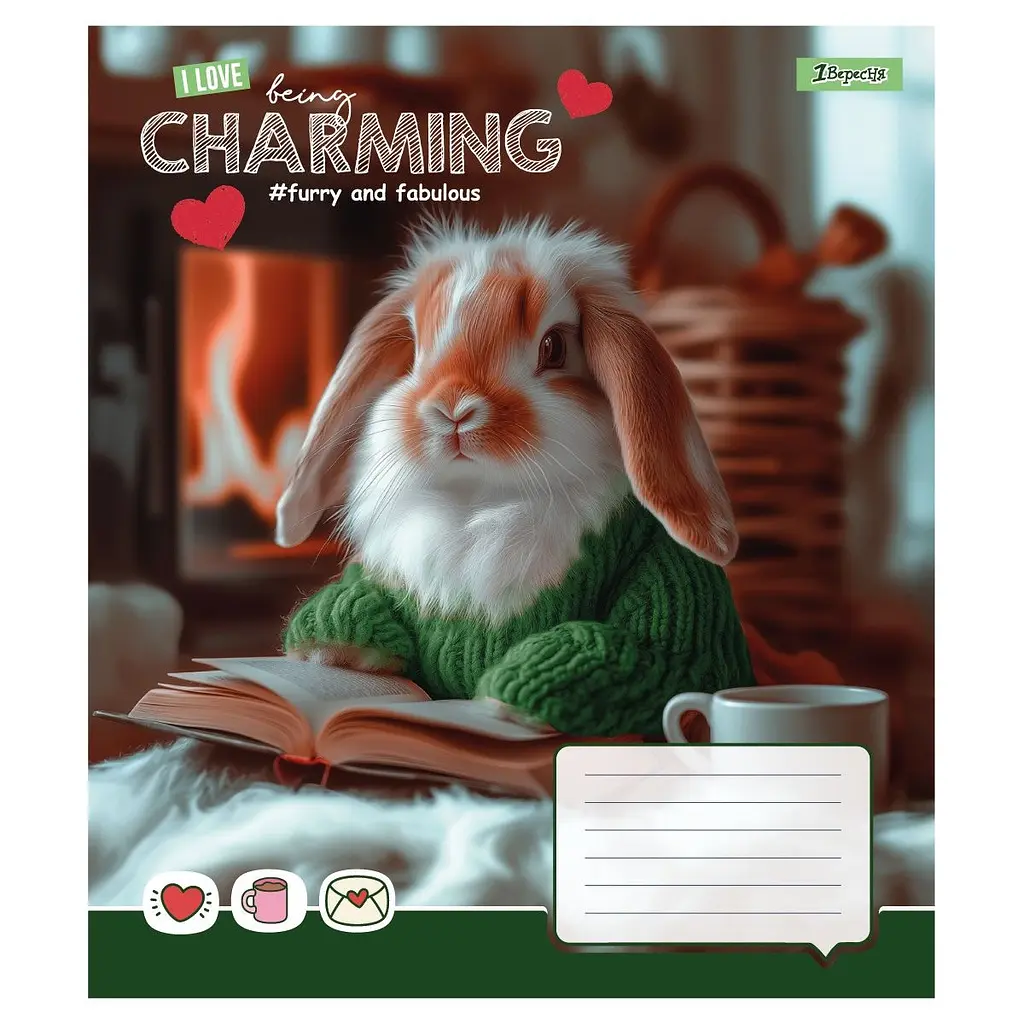 Набор тетрадей 1 Вересня Charming Charming А5, 12 листов 25 шт. (768182) - фото 2