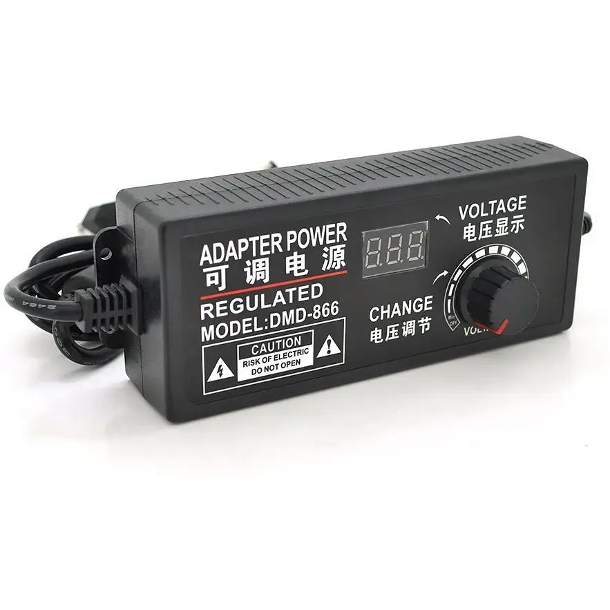 Адаптер питания Voltronic с регулировкой 9-24V 5A, штекер 5,5 x 2,5, LED - индикация - фото 2