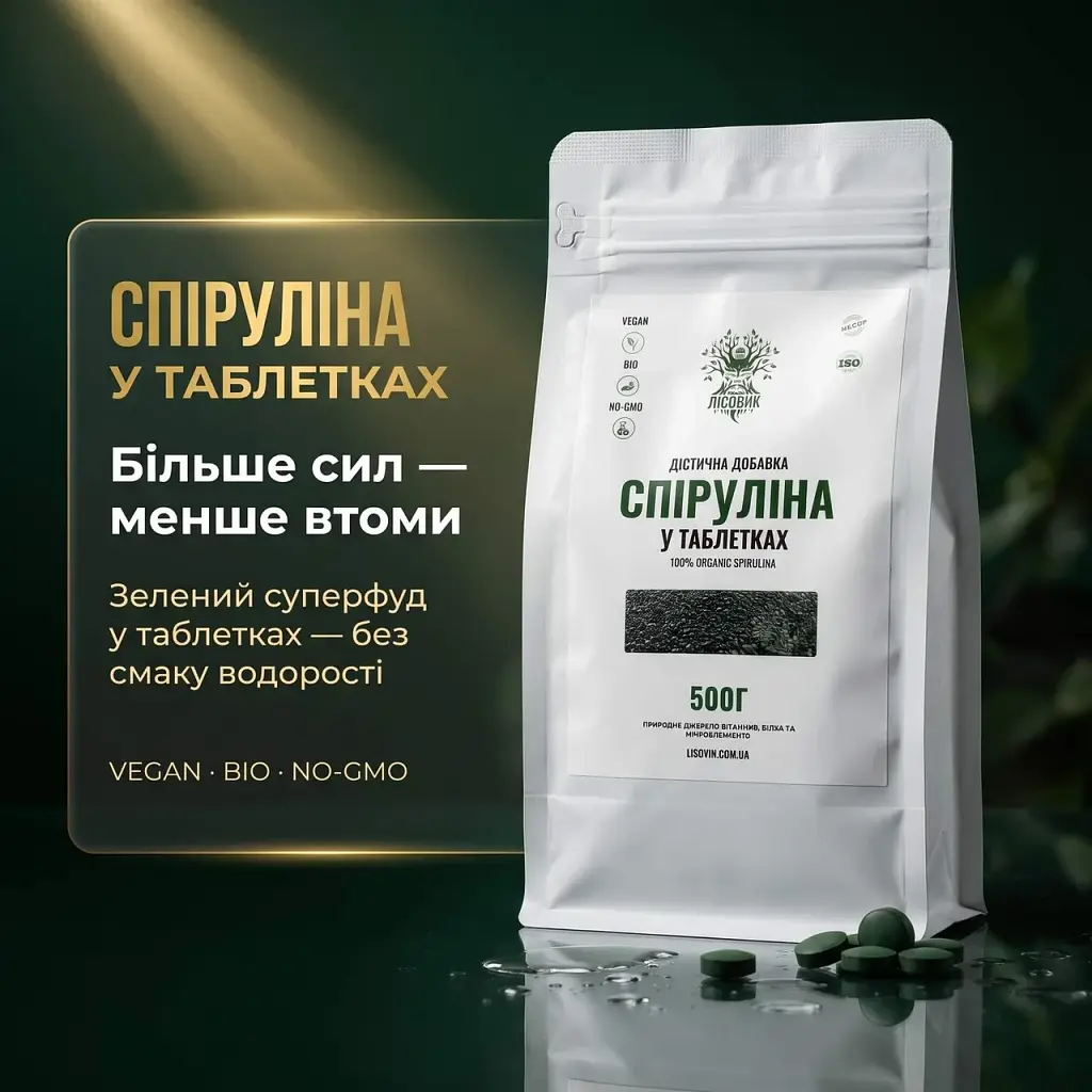 Спіруліна у таблетках 500 г - фото 2