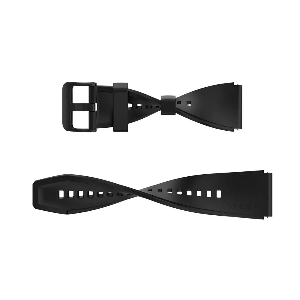 Силіконовий ремінець для Смарт-годинника Kospet Tank T2, M2, T3, T3 Ultra Black (19585) - фото 2