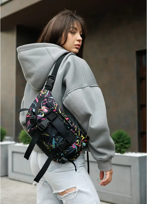 Cумка бананка большая поясная Sambag 38х21 см sum0023767 - фото 3
