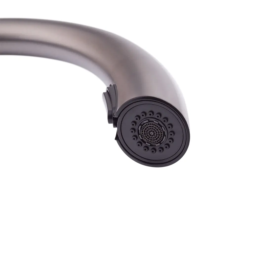 Змішувач для кухні з висувним виливом Mixxus Premium Warta 014 graphite MI6957 Графіт - фото 7