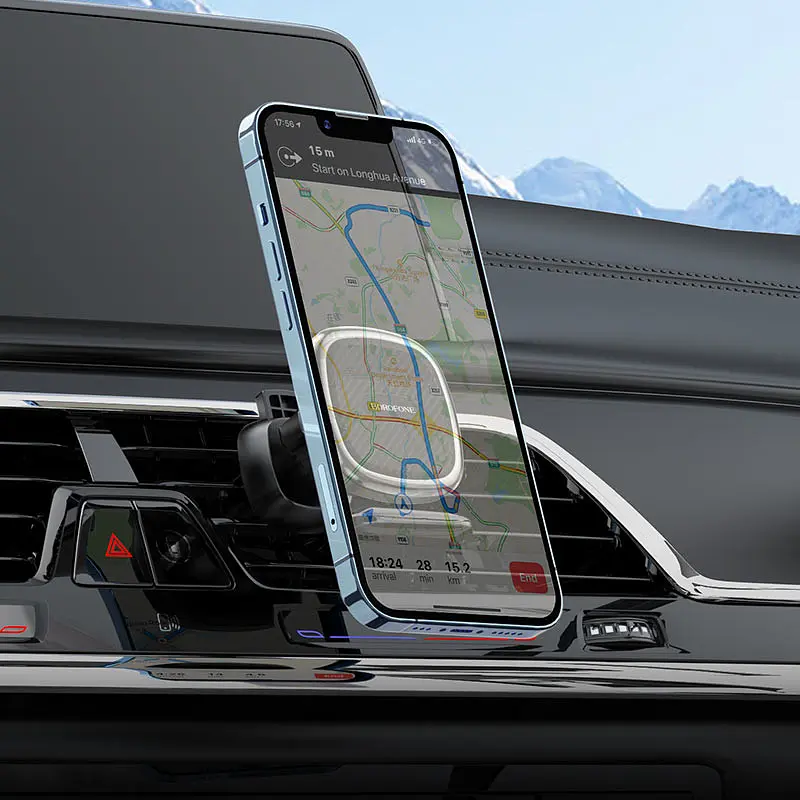 Автотримач Borofone BH67 Black / Metal gray - фото 7