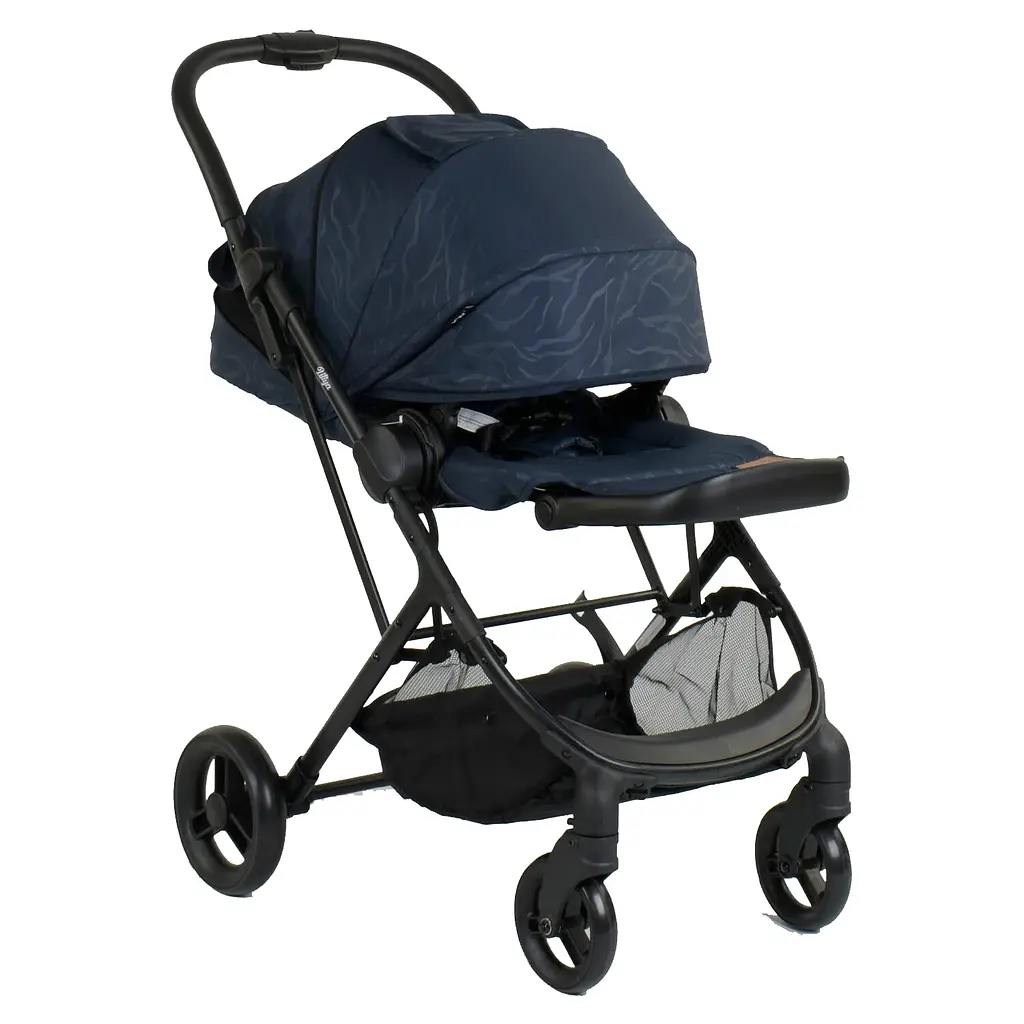 Коляска прогулочная детская 66916 JOY Liliya цвет СИНИЙ, футкавер, в коробке (6989186360020) - фото 4