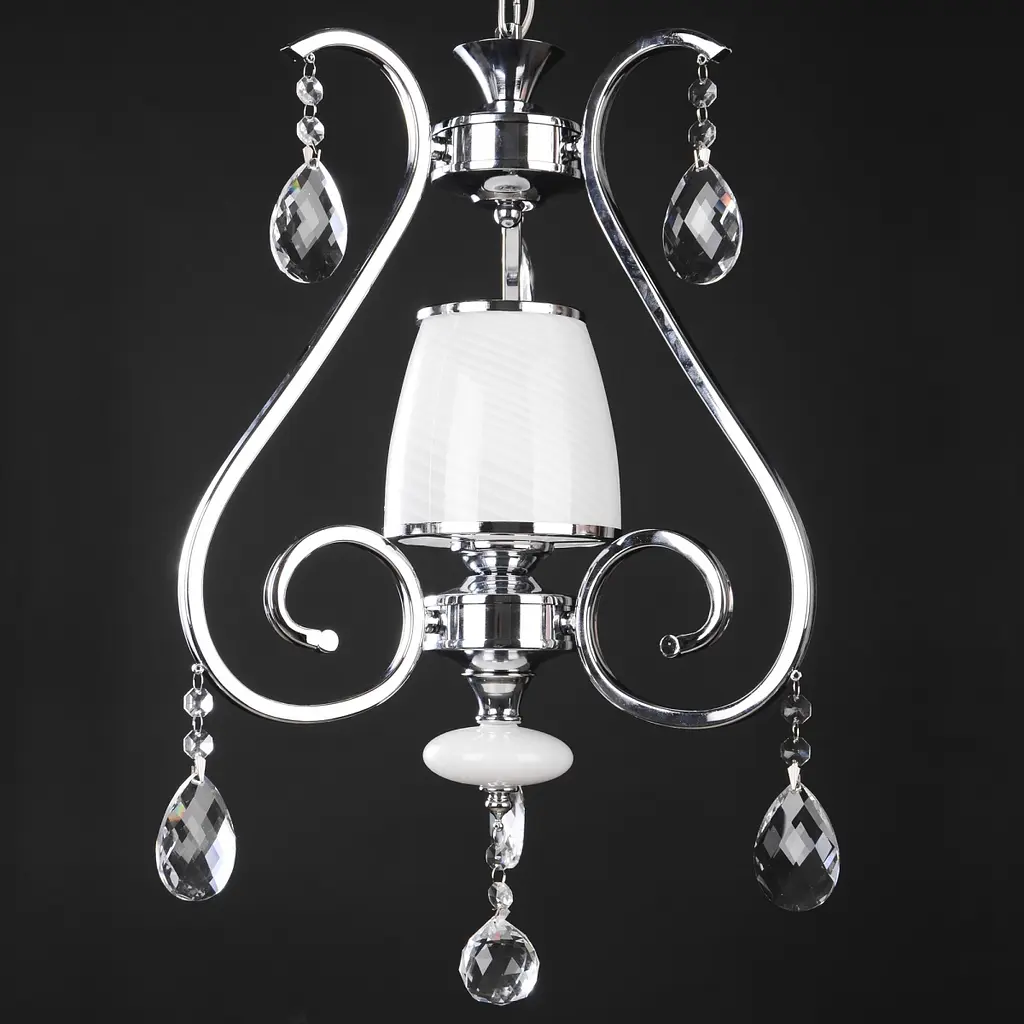 Люстра подвесная Brille классическая E14 40W CH (BCL-384S/1) - фото 4