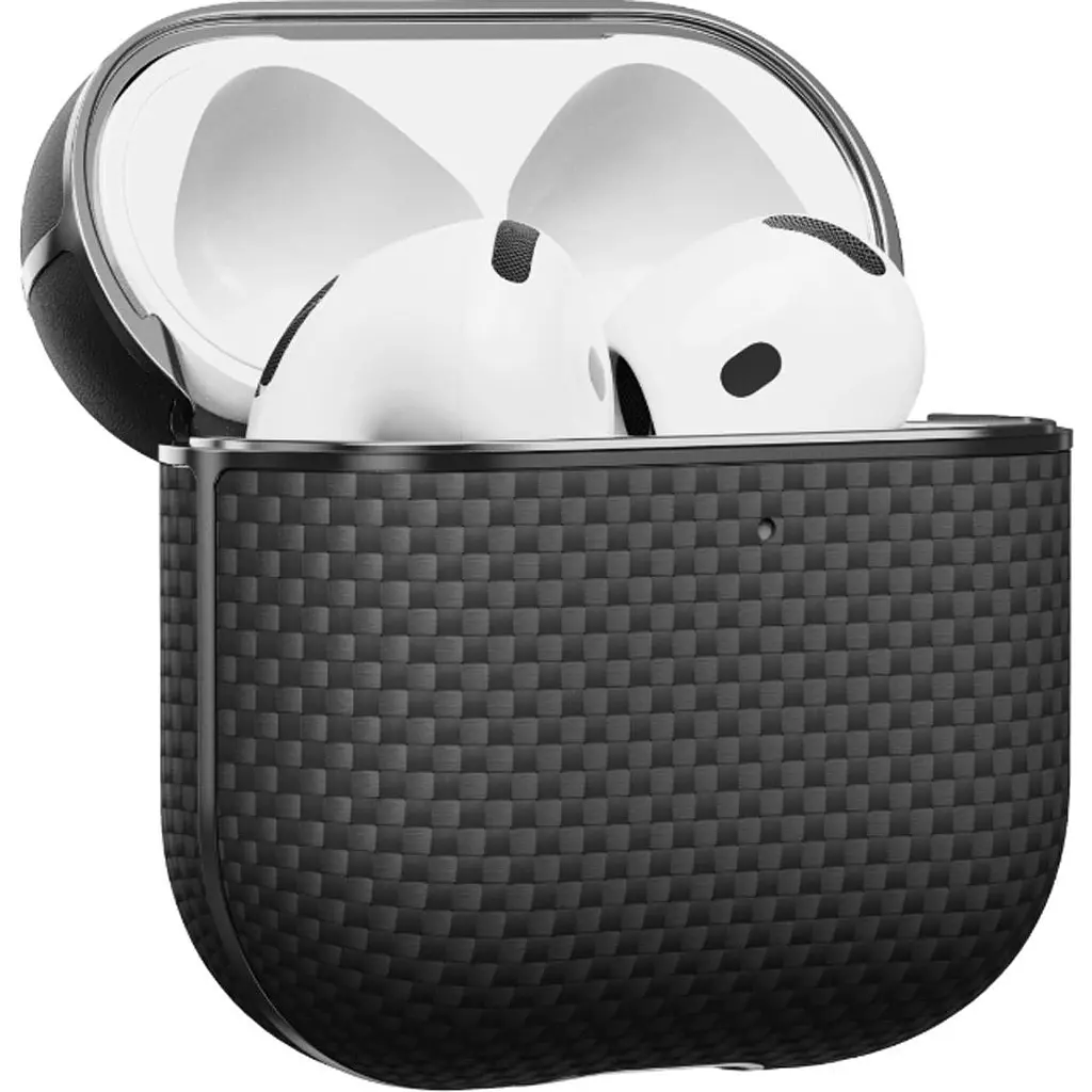 Чохол Pitaka Aramid Fiber Magnetic Case для Apple AirPods 4 Black/Gray (APM2404) [170965] - фото 2