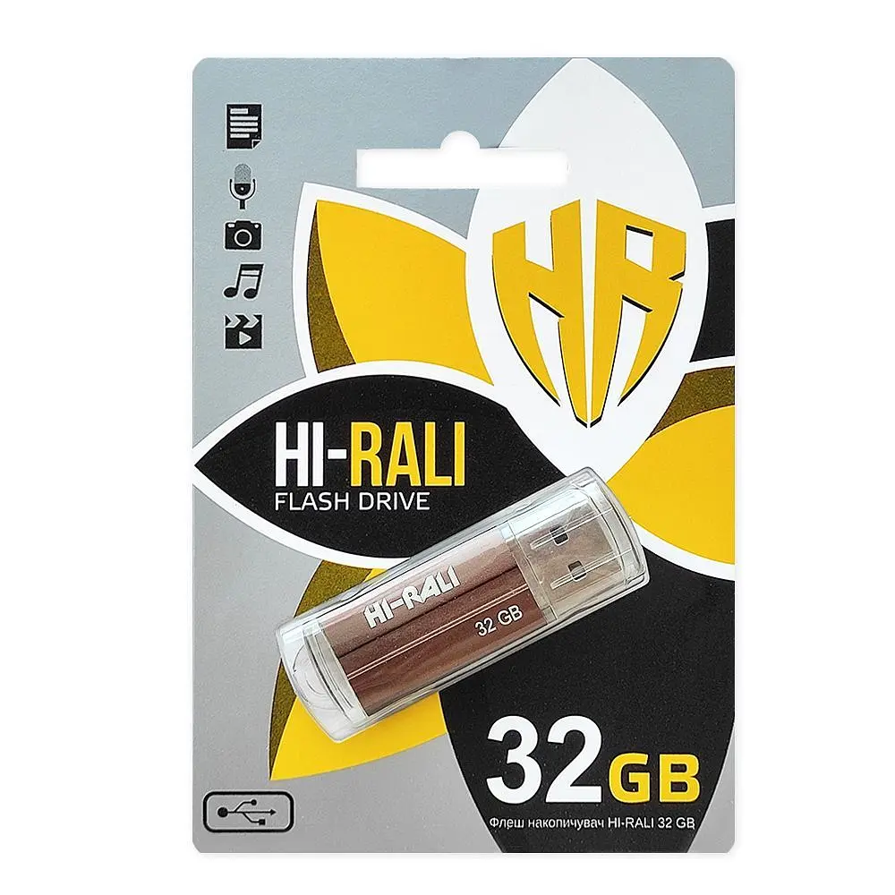 Флеш-накопичувач USB 32GB Hi-Rali Corsair Series Bronze (HI-32GBCORBR) - фото 4