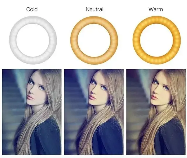 Лампа кільцева LED Ring Light 30 см зі штативом 210 см, тримачем телефона і регулюванням світла, 3 режими - фото 5