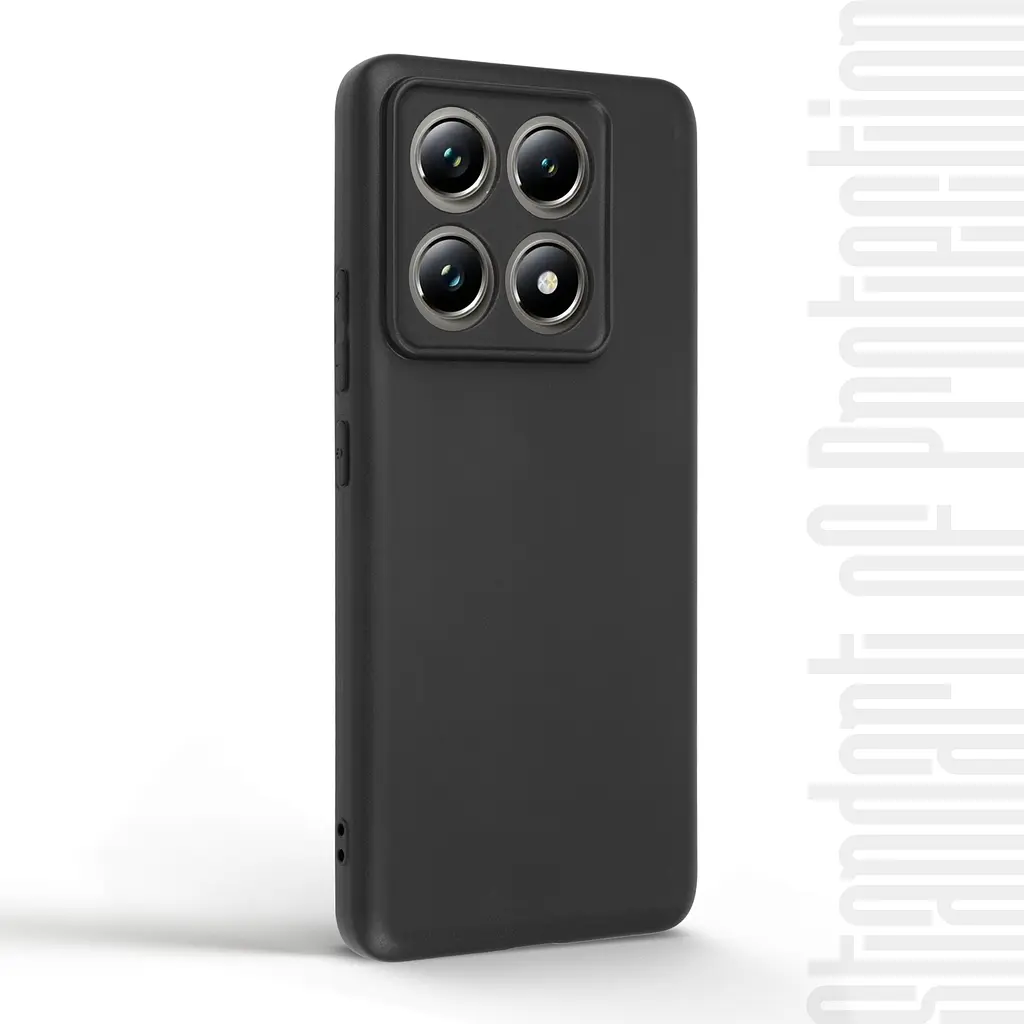 Чехол-накладка для смартфона Xiaomi 14T Pro противоударный, силиконовый, термополиуретановый (ТПУ), с защитой камеры и корпуса, черный, защита всего корпуса, ArmorStandart (ARM79370) - фото 2