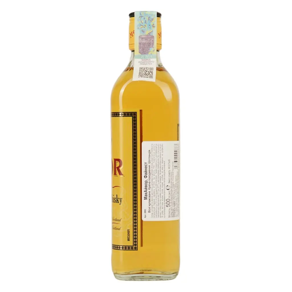 Віскі McIvor Finest Blended Scotch Whisky 40% 0.5 л - фото 2