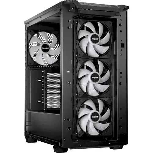 Корпус be quiet! Pure Base 501 LX, Airflow Black, Midi Tower, без БЖ, для ATX, Micro ATX, Mini ITX, Type-C, 2xUSB 3.2, макс. CPU-178 мм/VGA-368 мм, 4x120 мм Light Wings 3 PWM, бічна панель із загартованого скла (BGW78) - фото 2