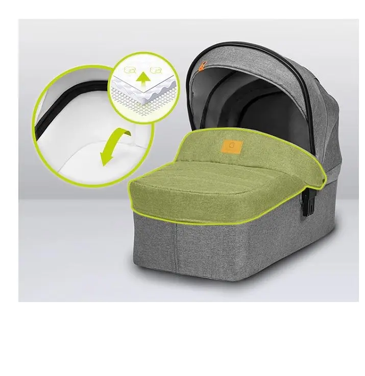 Універсальна коляска 3 в 1 Lionelo Bianka Grey Stone, сіра (LO-BIANKA 3IN1 GREY STONE) - фото 6