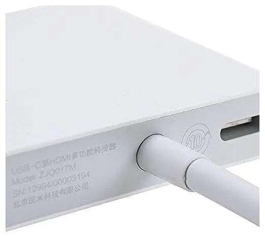 Хаб кабель-переходник Xiaomi USB Type-C - HDMI ZJQ01TM - фото 4