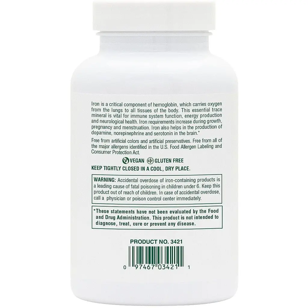 Залізо хелатне з вітаміном С Nature's Plus Chewable Iron 90 таблеток (NTP3421) - фото 3