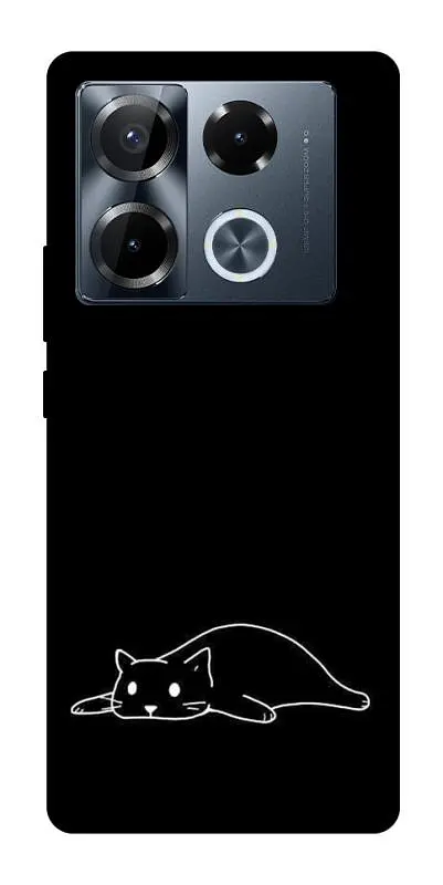 TPU чохол Demsky Lazy cat для Infinix Note 40 Pro 4G