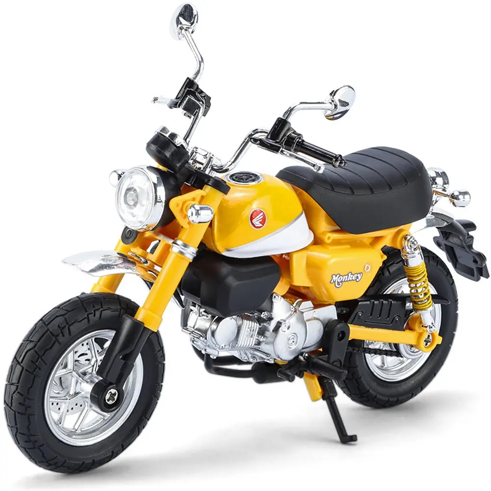 Колекційна масштабна модель мотоцикла TK Group Honda Monkey 125 зі світлом, звуком та амортизацією 1:12 - фото 2