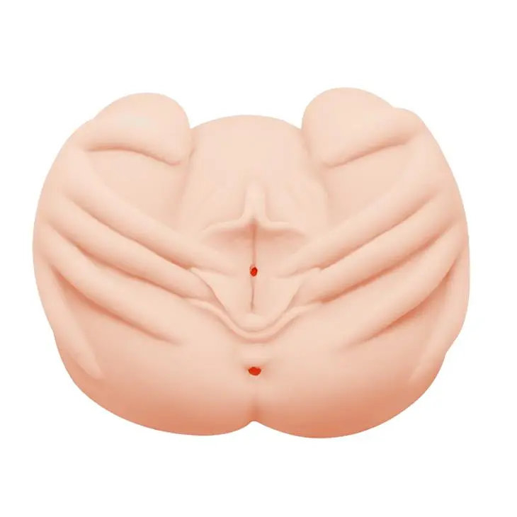 Мастурбатор Crazy Bull Realistic Vagina and Anal Vibrating (тілесний) - фото 2