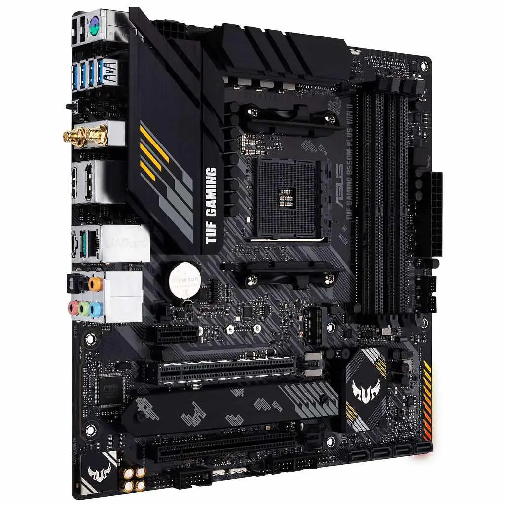 Материнська плата ASUS TUF GAMING B550M-PLUS WIFI II (TUF GAMING B550M-PLUS WIFI II) (Socket AM4, AMD B550, Micro-ATX) - фото 3