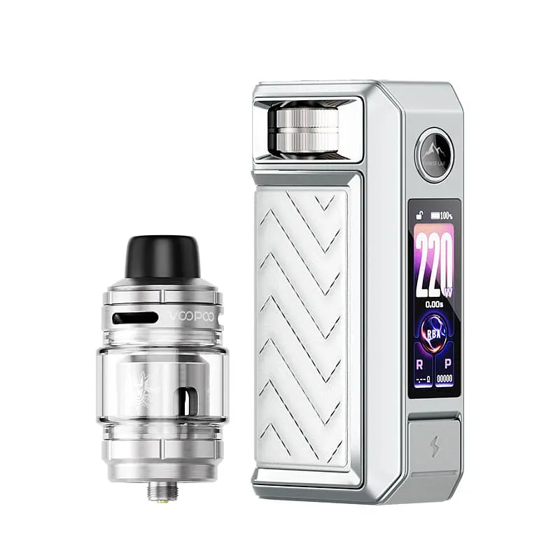 Електронна сигарета Voopoo Drag 6 220W 4400mAh with Uforce-X Tank 2 5ml Kit Silver (19205) - фото 2