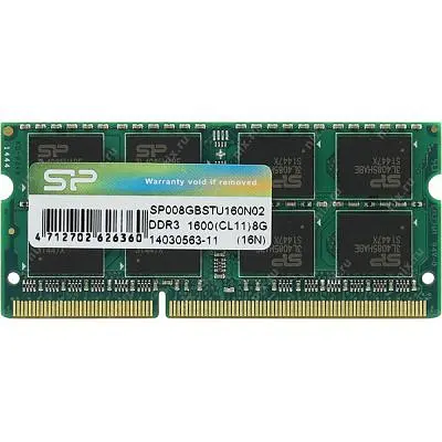 Модуль пам'яті для ноутбука SoDIMM DDR3 8GB 1600 MHz Silicon Power (SP008GBSTU160N02) - фото 2