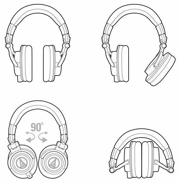 Навушники Audio-Technica ATH-M50X White (7769) - фото 4