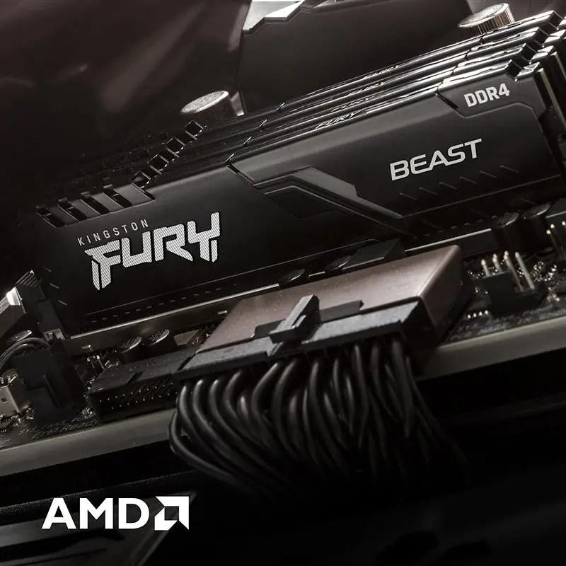 Модуль памятi DDR4 2x16GB/3200 Kingston Fury Beast Black (KF432C16BBK2/32) - фото 2