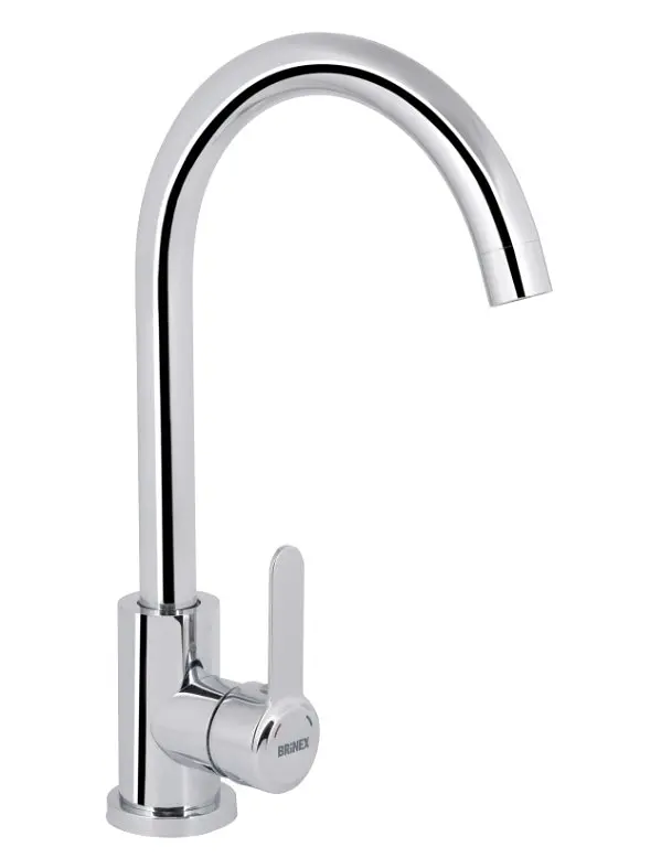 Змішувач для кухні Brinex Pure 015F U-образний Chrome BRIPUR015FCRM
