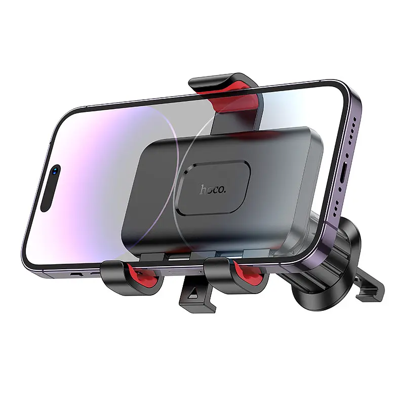Холдер Hoco H21 Dragon automatic clamp car holder with air outlet Червоний and Чорний - фото 3