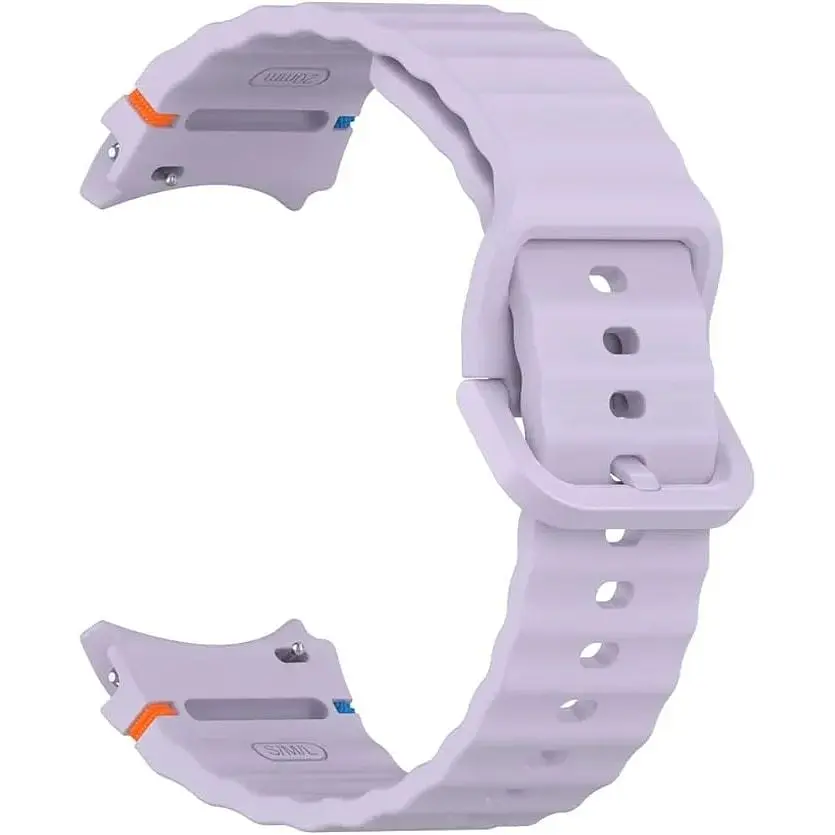 Силиконовый ремешок BeCover Ribbed Tape для Samsung Galaxy Watch (20 mm) 3 41 mm/4 40mm-44mm/5 40-44mm/6 40-44mm/7 40-44mm Purple - фото 3